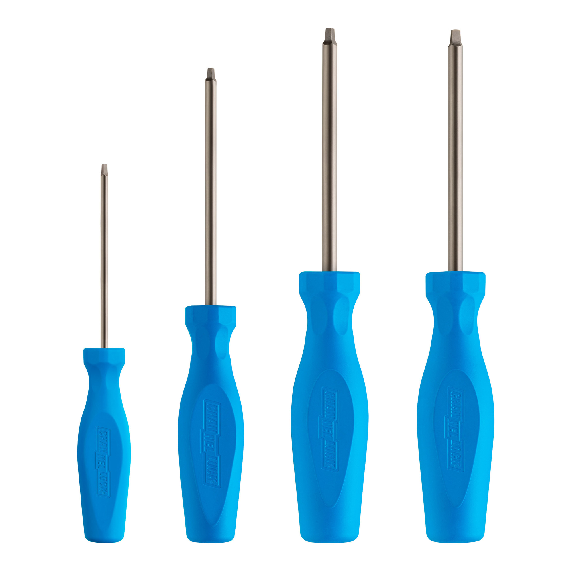 Channellock, 4pc Square-Recess Driver Set, Pieces (qty.) 4 Model# SQ-4H